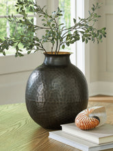 Bay Furniture Gallery - Ashley Furniture - Woody Vase - Vase / Pewter/Gold Finish - A2000844